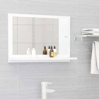 Hommoo - Badspiegel Weiß 60x10,5x37 cm Spanplatte YQvidaXL804562DE von HOMMOO