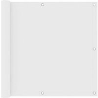 Balkon-Sichtschutz Weiß 90x500 cm Oxford-Gewebe - Hommoo von HOMMOO