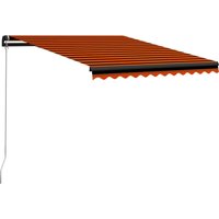 Einziehbare Markise Handbetrieben 300 x 250 cm Orange und Braun YQvidaXL3055187DE von HOMMOO
