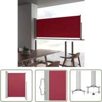 The Living Store Ausziehbare Seitenmarkise 100x300 cm Rot - Balkonmarkise - Sonnenschutz - Gartensonnenblende - Terrassenmarkise - Seitenmarkise The Living Store Ausziehbare Seitenmarkise 100x300 cm Rot - Balkonmarkise - Sonnenschutz - Gartensonnenblende - Terrassenmarkise - Seitenmarkise von HOMMOO