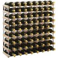 Hommoo - Weinregal für 72 Flaschen Massivholz Kiefer VD23584 von HOMMOO