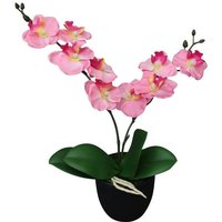 Künstliche Orchidee mit Topf 30 cm Rosa VD10529 - Hommoo von HOMMOO