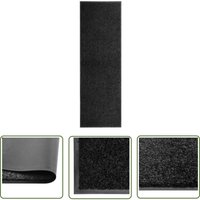 The Living Store Fußmatte Waschbar Schwarz 60x180 cm - Schwarze Fußmatte - Innenausstattung - Outdoor Matten - Türmatte - Wasserdichte Fußmatte The Living Store Fußmatte Waschbar Schwarz 60x180 cm - Schwarze Fußmatte - Innenausstattung - Outdoor Matten - Türmatte - Wasserdichte Fußmatte von HOMMOO