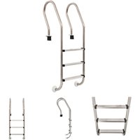 The Living Store Pool-Leiter 3 Stufen 120 cm Edelstahl 304 - Pool-Lleiter, -treppen & -rampen The Living Store Pool-Leiter 3 Stufen 120 cm Edelstahl 304 - Pool-Lleiter, -treppen & -rampen von HOMMOO
