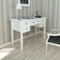 Weißer Schreibtisch mit 5 Schubladen VD08783 von HOMMOO