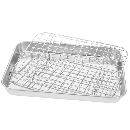 HOMOBABE 1 Satz Backblech Set mit Kühlgitter Perfektes Backzubehör für Kuchen und Gemüse Langlebig und Vielseitig Einsetzbar für Zuhause und Gastronomie HOMOBABE 1 Satz Backblech Set mit Kühlgitter Perfektes Backzubehör für Kuchen und Gemüse Langlebig und Vielseitig Einsetzbar für Zuhause und Gastronomie von HOMOBABE