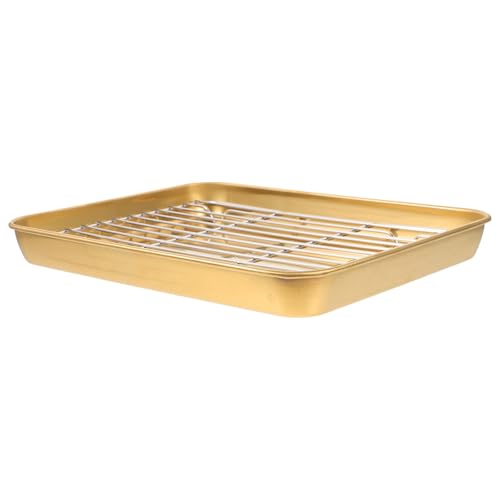 HOMOBABE 1 Satz Backblech mit Abtropfgestell Rechteckige Grill und Backform für Ofen und Bbq Leicht zu Reinigen Hohe Temperaturbeständigkeit für DIY Backen und Vielseitige Anwendungen HOMOBABE 1 Satz Backblech mit Abtropfgestell Rechteckige Grill und Backform für Ofen und Bbq Leicht zu Reinigen Hohe Temperaturbeständigkeit für DIY Backen und Vielseitige Anwendungen von HOMOBABE