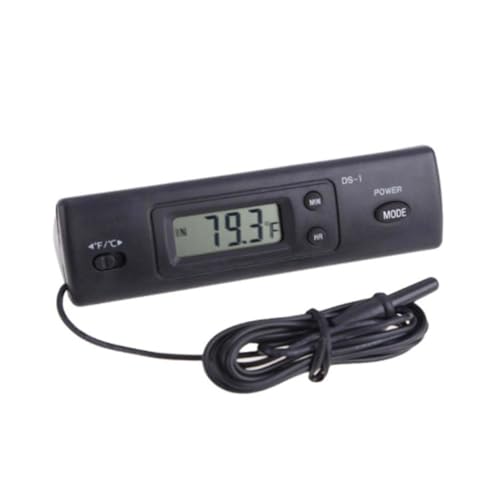HOMOBABE 1 Satz Digitaler Aquarium Thermometer mit Großem LCD Display Temperaturmessgerät für Fischtanks Selbstklebender Temperatursensor für Wasser und Reptilien Energieeffizient von HOMOBABE
