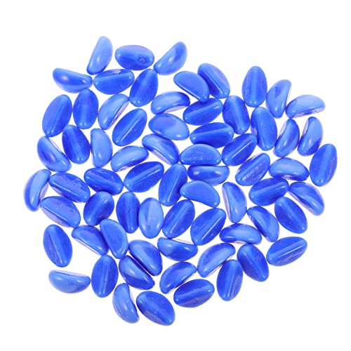 HOMOBABE 1 Satz Leuchtkies für Aquarien Aquarium Höhle Landschaftsgestaltung Kiesel Kleiner Fischtank glühen einmachgläser Fischtanksteine Aquarienbecken Stein Glas Blue von HOMOBABE