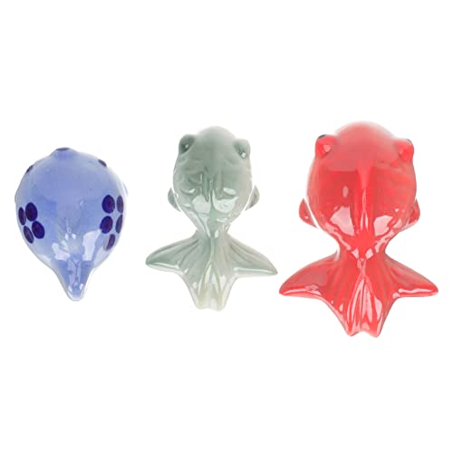 HOMOBABE 3stücke Teiliges Keramik Goldfisch Schwimmende Ornamente Für Aquarium Künstliche Fische Mit Attraktiven Mustern Langlebig Und Farbecht Für Aquarien Und Pools von HOMOBABE