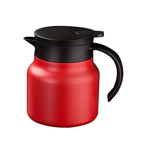 HOMOBABE 1 Stück Edelstahltopf Thermokessel Teekessel Große Kapazität Elektrischer Wasserkocher Edelstahlkessel Haushalts Warmwasserkessel Teekessel Kunststoff Rot von HOMOBABE