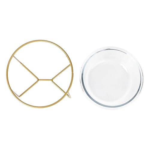 HOMOBABE 1 Stück Erhöhter Futter und Wassernapf aus für Katzen und Hunde mit Stabilem Metallgestell Ergonomisches Design für Komfortables Fressen Langlebig und Pflegeleicht von HOMOBABE