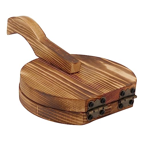 HOMOBABE 1 Stück Holz Dumpling Wrapper Mold Manuelle Pressplatte für Teigtaschen Küchenwerkzeug für Haushalt Einfach zu Bedienen aus Hochwertigem Holz für Hausgebrauch und von HOMOBABE