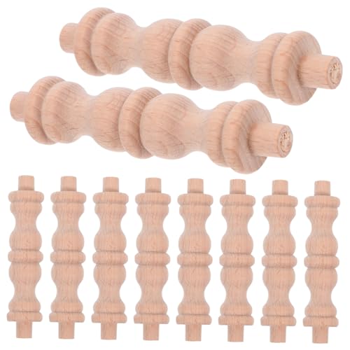 HOMOBABE 10stücke Holzschnitzornamente Im Europäischen Stil DIY-möbeldekoration Geschnitzter Akzentschrank Weinbuffetschrank Retro-schnitzdekorationen Holzsäule DIY-säule von HOMOBABE