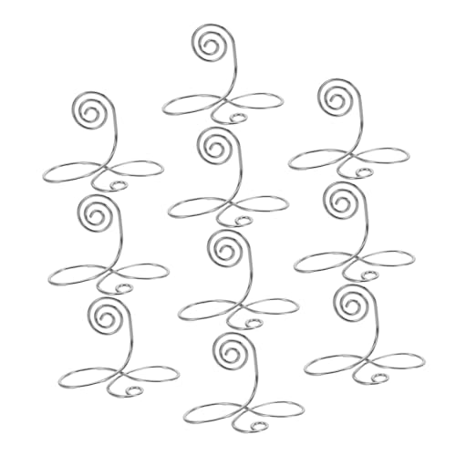 HOMOBABE 10 Stück Teiliges Lotusblüten Kartenhalter Vielseitiger Platzkarten und Namensschildhalter für Hochzeit Geburtstag Büro und Zuhause Stabiler Memo und Tischkartenständer von HOMOBABE