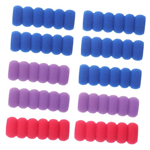 HOMOBABE 10 Stück Teiliges rutschfeste Pen Sleeve aus Hochwertigem Schaumstoff Ergonomisch Geformt Komfortable Schreibhilfe für Bleistift und Kugelschreiber Geeignet Farblich Sortiert von HOMOBABE