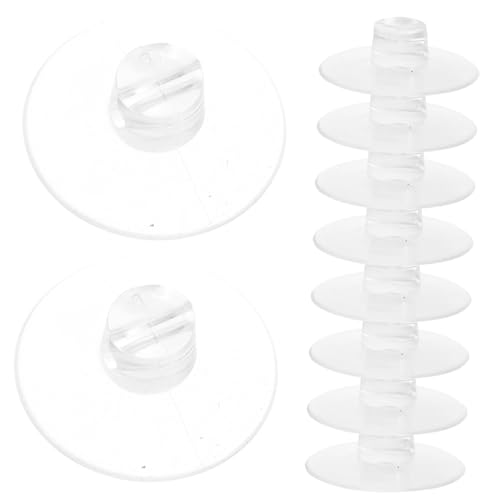HOMOBABE 12 Stück Teiliges Klarer Saugnapf Clips für Kabelorganisation Vielzweck Silikon Kabelhalter für Glatte Oberflächen für Schreibtisch und Büro von HOMOBABE