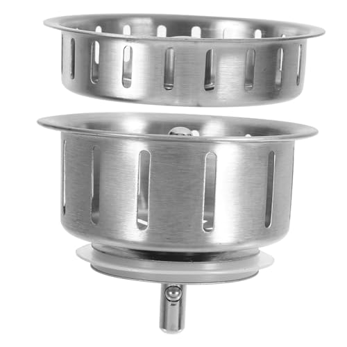 HOMOBABE 1Satz Abflusskorb mit Deckel Küchenspüle Siebstopper für Effektiven Schutz Kompaktes Design für Schnelle Abflüsse und Einfache HOMOBABE 1Satz Abflusskorb mit Deckel Küchenspüle Siebstopper für Effektiven Schutz Kompaktes Design für Schnelle Abflüsse und Einfache von HOMOBABE