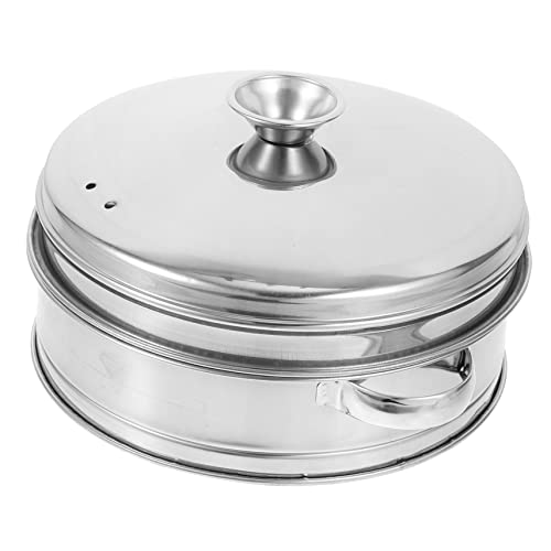 HOMOBABE 1Satz Dampfkorb mit Deckel Doppelgriff Dampfer für Gemüse Fisch und Fleisch Hochwertiges Dampfgarer Werkzeug für Gesunde von HOMOBABE