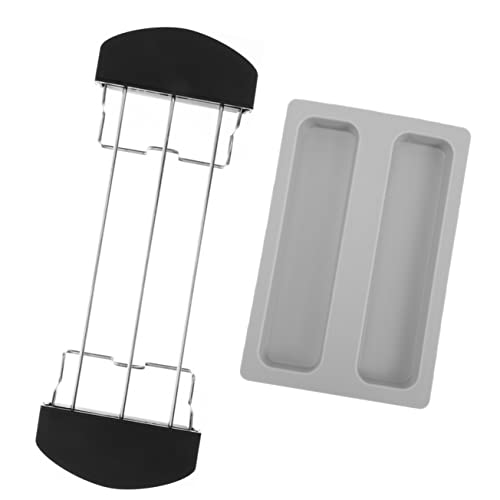 HOMOBABE 1Satz Toast Rack Teiliges Sandwich Warming Rack mit Staubabdeckung für Toaster Maschinen Langlebig und Leicht zu Reinigen Toasts von HOMOBABE