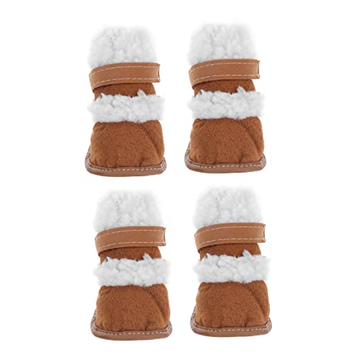 HOMOBABE 2 Paar Schneestiefel Set Schneehundestiefel Isolierte Hundestiefel Für Kleine Hunde Hundeschneestiefel wasserdichte Hundestiefel Hundeschuhe Haustierschuhe Hundepfoten von HOMOBABE