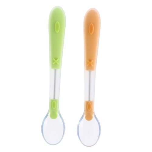 HOMOBABE 2 STÜCK Silikonlöffel für Junge Mädchen Weiche und Praktische Esswerkzeuge für Kleinkinder für Zuhause und Unterwegs Langlebig und Leicht für Erste Essversuche HOMOBABE 2 STÜCK Silikonlöffel für Junge Mädchen Weiche und Praktische Esswerkzeuge für Kleinkinder für Zuhause und Unterwegs Langlebig und Leicht für Erste Essversuche von HOMOBABE