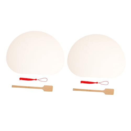 HOMOBABE 2 Stück Blanko Fächer Mit Papierkugeln Zum Zeichnen Für DIY Fächer Malen Für Verdickter Blanko Fächer Graffiti Handfächer Handfächer Graffiti Fächer Malfächer von HOMOBABE