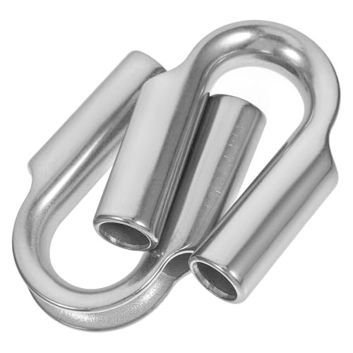 HOMOBABE 2 Stück Kabelkappen Triangular Protection Ring Robuste Drahtseil Kauschen für Sichere Verbindungen Hohe Festigkeit und Zuverlässigkeit HOMOBABE 2 Stück Kabelkappen Triangular Protection Ring Robuste Drahtseil Kauschen für Sichere Verbindungen Hohe Festigkeit und Zuverlässigkeit von HOMOBABE