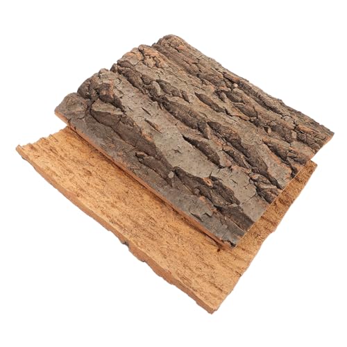 HOMOBABE 2stücke Süßwasser-Aquarium-Holz Aus Korkrinden Für Terrarien Hintergrund Für Reptilientank Dekor Für Fischtank Lebensraum-Dekoration Für Eidechsen Schildkröten Geckos von HOMOBABE