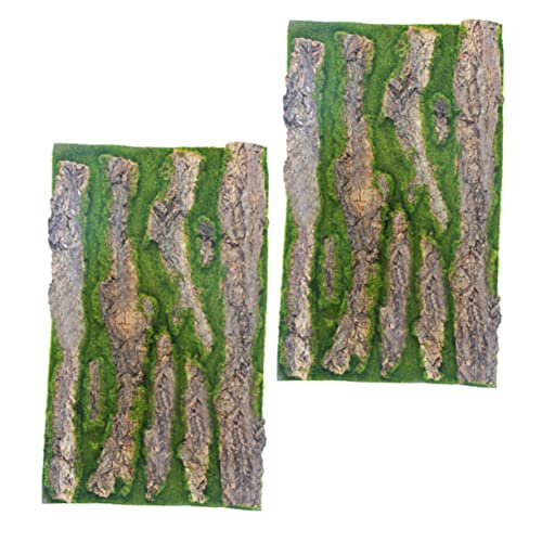 HOMOBABE 2stücke Aquarium Hintergrundplatte Imitation Rinde Dekorationsboard Für Terrarien Naturlook Geeignet Für Reptilien Und Fischbehälter von HOMOBABE