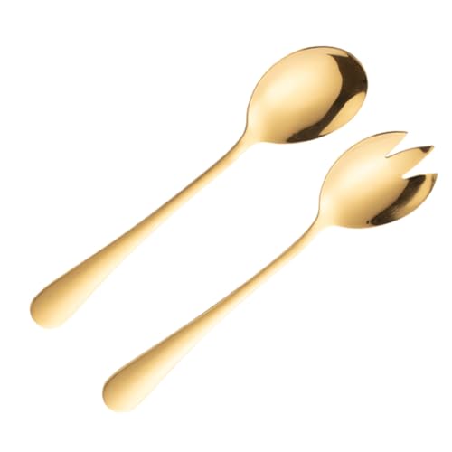 HOMOBABE 2 Stück Servierlöffel Teilig Goldene Salatlöffel und für Obst Salat und Reis Küchenutensil für Zuhause Restaurant und Hotel HOMOBABE 2 Stück Servierlöffel Teilig Goldene Salatlöffel und für Obst Salat und Reis Küchenutensil für Zuhause Restaurant und Hotel von HOMOBABE