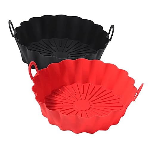HOMOBABE 2 Stück Silikon Liner für Heißluftfritteuse Wiederverwendbare Antihaft Beschichtung Temperaturbeständig Langlebig für Gemüse und Desserts Luftfritteuse Zubehör Zufällige Farbe HOMOBABE 2 Stück Silikon Liner für Heißluftfritteuse Wiederverwendbare Antihaft Beschichtung Temperaturbeständig Langlebig für Gemüse und Desserts Luftfritteuse Zubehör Zufällige Farbe von HOMOBABE