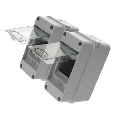 HOMOBABE 2 Stück Wetterfeste Pack Verteilerschutzbox Elektrische Verteilerdose für und Außenanwendungen Schutz für Leistungsschalter Transparente Abdeckung für Stromversorgung und HOMOBABE 2 Stück Wetterfeste Pack Verteilerschutzbox Elektrische Verteilerdose für und Außenanwendungen Schutz für Leistungsschalter Transparente Abdeckung für Stromversorgung und von HOMOBABE