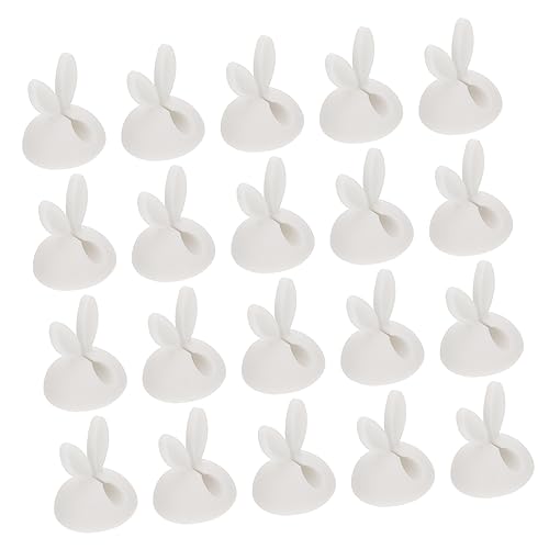 HOMOBABE 20 Stück Kabelhalter im Niedlichen Hasen Design Tpr Kabelmanagement Organizer für Schreibtisch und Zuhause für USB und Tv Kabel Selbstklebend für Glatte Oberflächen HOMOBABE 20 Stück Kabelhalter im Niedlichen Hasen Design Tpr Kabelmanagement Organizer für Schreibtisch und Zuhause für USB und Tv Kabel Selbstklebend für Glatte Oberflächen von HOMOBABE