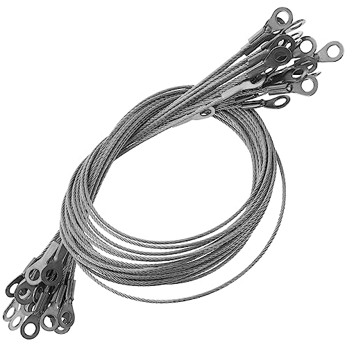 HOMOBABE 20 Stück Teiliges Sicherheitskabel aus Lange Tether Kabel für Lampen Blumenampeln Bilderrahmen Tragfähig Langlebig und Rostfrei HOMOBABE 20 Stück Teiliges Sicherheitskabel aus Lange Tether Kabel für Lampen Blumenampeln Bilderrahmen Tragfähig Langlebig und Rostfrei von HOMOBABE