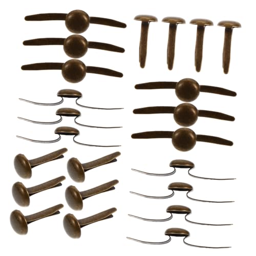 HOMOBABE 200 Stück Mini Brads aus Metall Solide Farbe Langlebige Eisen Metallklammern für Scrapbooking Basteln DIY Handwerksprojekte Praktische Mini Nägel von HOMOBABE