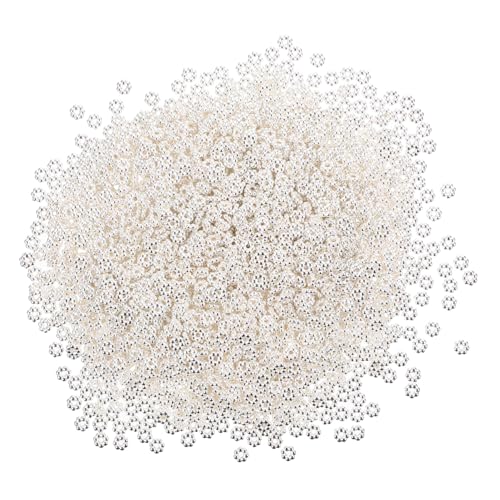 HOMOBABE 2000 Stück Blumenförmige Abs Kunststoff Perlen DIY Schmuckzubehör für Armbänder Halsketten Bastelperlen Langlebig Farbecht Vielseitig zum Auffädeln und Dekorieren Geeignet von HOMOBABE