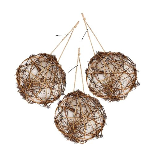 HOMOBABE 3 Stück Nestbauer Aufhängen Großer Futterspender Garten Vogelhäuser Für Draußen Nisthaus Nest Für Draußen Nest Vogelnester Aus Baumwolle HOMOBABE 3 Stück Nestbauer Aufhängen Großer Futterspender Garten Vogelhäuser Für Draußen Nisthaus Nest Für Draußen Nest Vogelnester Aus Baumwolle von HOMOBABE