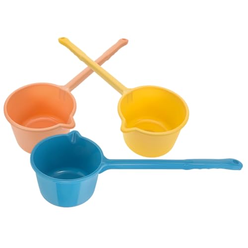HOMOBABE 3Stücke Teiliges Wasserschöpfer mit Langem Griff Küchenschöpflöffel für Gartenbewässerung Duschen und Obstwaschen Leicht Wiederverwendbar Reinigen von HOMOBABE