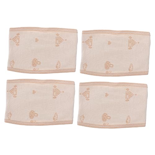 HOMOBABE 4 Stück Bauchgurt Baumwolle Verstellbar Weich Hautfreundlich Neugeborene Nabelpflege Junge Mädchen Bauchband Wärmend Atmungsaktiv von HOMOBABE