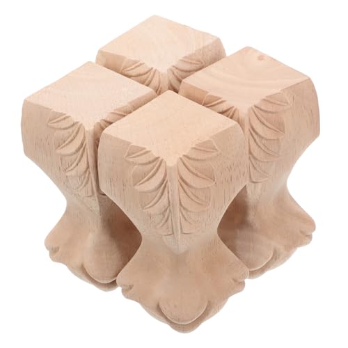 HOMOBABE 4 Stück Holzfüße Möbel Geschnitzt Robust Stabile Möbelfüße aus Holz für Sofa Schrank Couchtisch Kommode Einfache Montage Elegante Klassische Möbelbeine HOMOBABE 4 Stück Holzfüße Möbel Geschnitzt Robust Stabile Möbelfüße aus Holz für Sofa Schrank Couchtisch Kommode Einfache Montage Elegante Klassische Möbelbeine von HOMOBABE