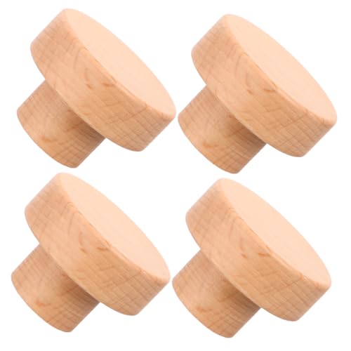 HOMOBABE 4 Stück Holzgriffe für Schränke Runde Möbelknöpfe aus Buchenholz für Kommoden Kleiderschränke und Küchenschränke Einfache Installation Langlebig und HOMOBABE 4 Stück Holzgriffe für Schränke Runde Möbelknöpfe aus Buchenholz für Kommoden Kleiderschränke und Küchenschränke Einfache Installation Langlebig und von HOMOBABE