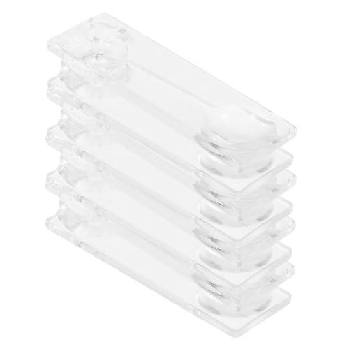 HOMOBABE 4 Stück Jalousie Zugknöpfe Transparente Fensterrollo Griff und Vorhangzubehör Einsetzbar für Raffrollos und Jalousien Einfache Handhabung und Austausch von HOMOBABE