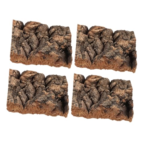 HOMOBABE 4stücke Baumrinden-Terrarium-dekor Für Klettermöglichkeiten Verstecke Und Sonnenplattformen Als Becken-Dekoration Für Schildkröten Eidechsen Und Schlangen von HOMOBABE