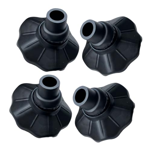 HOMOBABE 4 Stück rutschfeste Klappstuhl Fußpolster 15mm Kunststoff Schutzkappen für Campingstühle Outdoor Angeln Wandern Hartholzböden von HOMOBABE