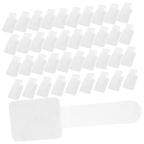 HOMOBABE 40 Stück Teiliges Kabelmanagement Selbstklebenden Wiederverwendbare Kabelbinder für Datenkabel Ladekabel und Schreibtisch organizer Strapazierfähig und Rückstandsfrei Entfernbar von HOMOBABE