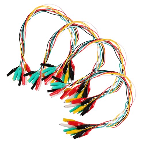 HOMOBABE 40Stücke Krokodilklemmen Überbrückungskabel Doppelseitige Messleitungskabel für Multimeter Vielseitige Testleitungen für Elektrische Experimente Prototyping HOMOBABE 40Stücke Krokodilklemmen Überbrückungskabel Doppelseitige Messleitungskabel für Multimeter Vielseitige Testleitungen für Elektrische Experimente Prototyping von HOMOBABE