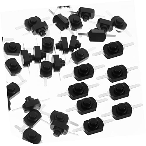 HOMOBABE 50 Stück Mini Latching Push Button Schalter Schwarz Selbstverriegelnd Geeignet für Taschenlampen Wandsteckdosen und DIY Projekte Langlebig und Installieren HOMOBABE 50 Stück Mini Latching Push Button Schalter Schwarz Selbstverriegelnd Geeignet für Taschenlampen Wandsteckdosen und DIY Projekte Langlebig und Installieren von HOMOBABE
