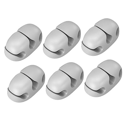 HOMOBABE 6 Stück Kabel Organizer Selbstklebender Silikon Kabelhalter für Schreibtischaufbewahrung Effektive Kabelorganisation für Zuhause und Büro für USB und Stromkabel HOMOBABE 6 Stück Kabel Organizer Selbstklebender Silikon Kabelhalter für Schreibtischaufbewahrung Effektive Kabelorganisation für Zuhause und Büro für USB und Stromkabel von HOMOBABE