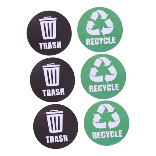 HOMOBABE 6 Stück Mülltrennung Aufkleber Wasserdichte Recycling Etiketten für Mülleimer Selbstklebende Sticker für Zuhause Büro Plätze Hotels und Fitnessstudios HOMOBABE 6 Stück Mülltrennung Aufkleber Wasserdichte Recycling Etiketten für Mülleimer Selbstklebende Sticker für Zuhause Büro Plätze Hotels und Fitnessstudios von HOMOBABE